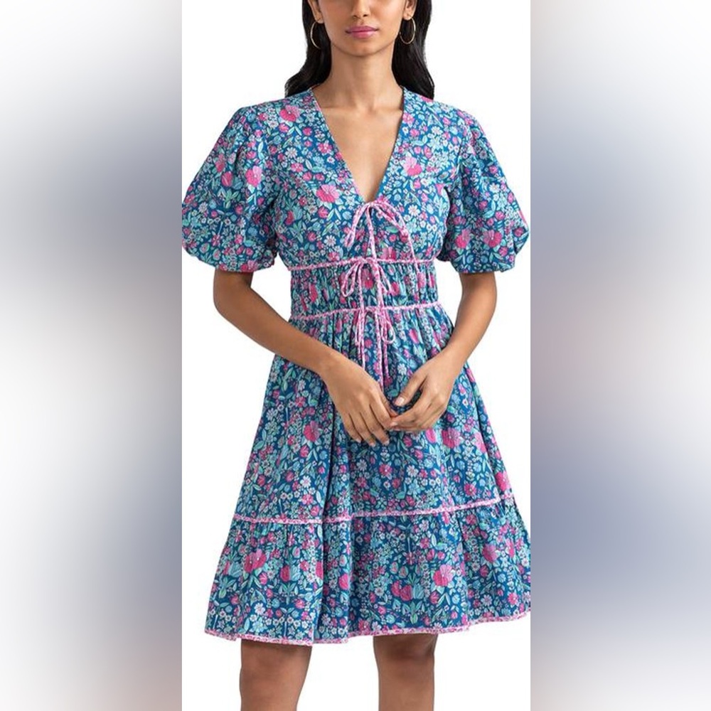 Shoshanna tiska floral print dress size 8 VeUC